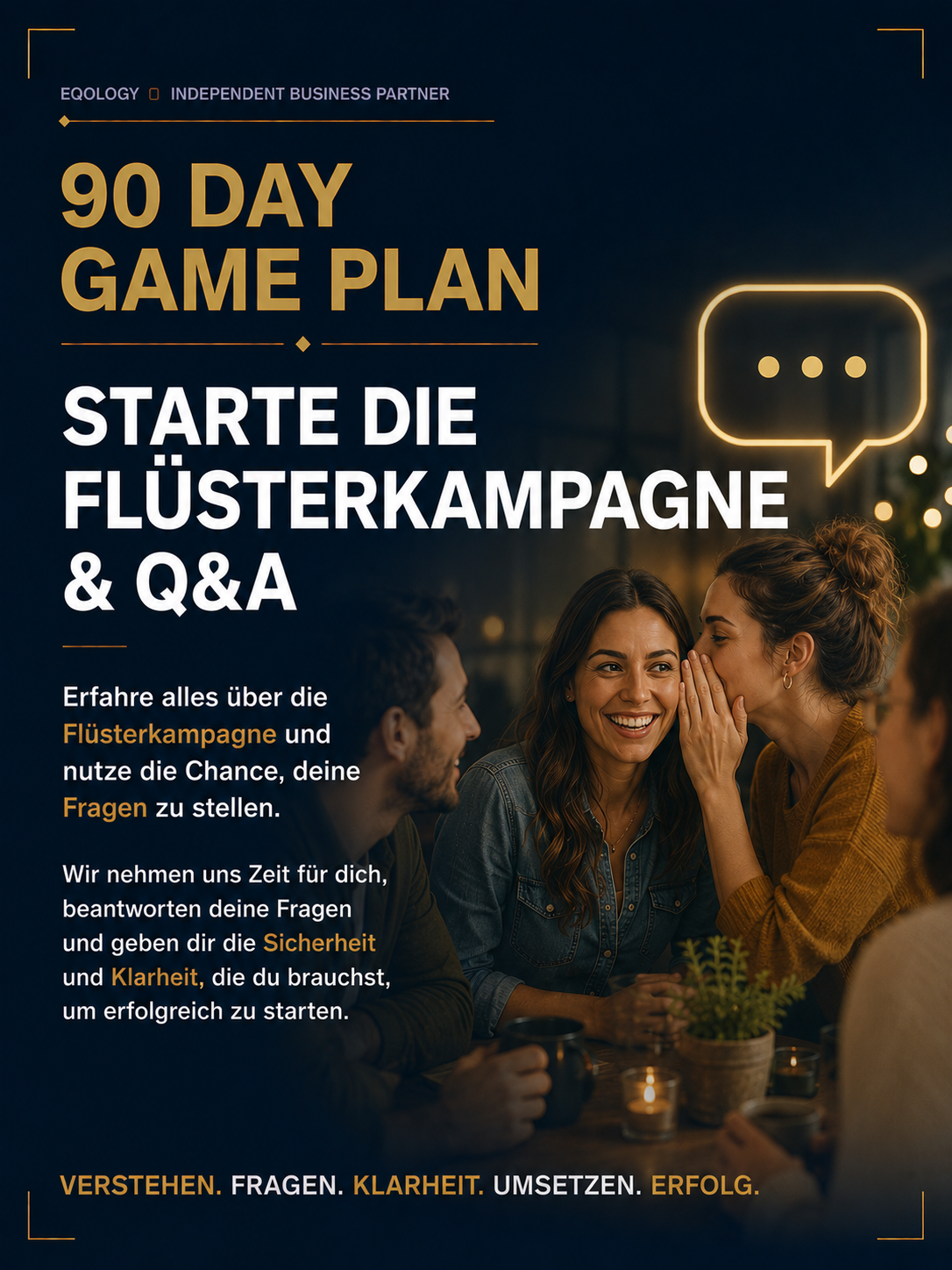 Flüsterkamagne und Q&A