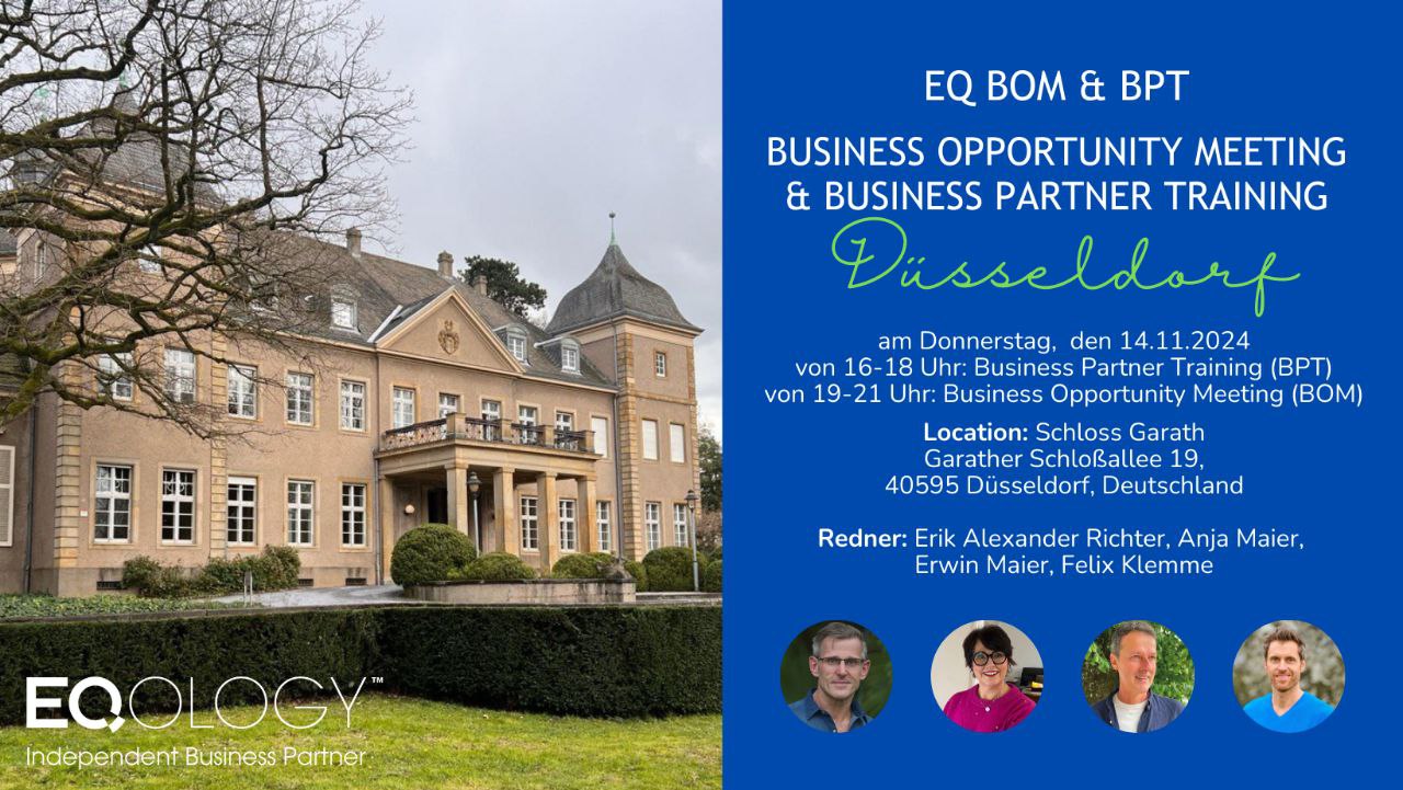 Business Opportunity Meeting und Business Partner Training Düsseldorf