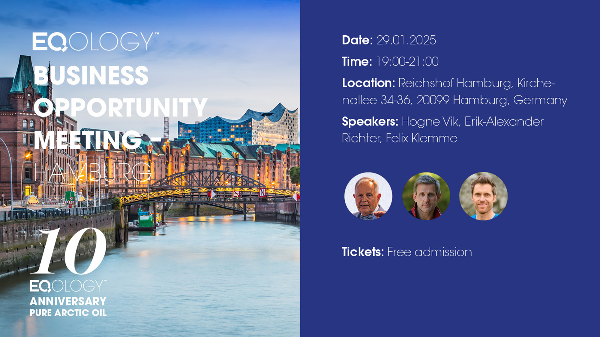 Business Opportunity Meeting HAMBURG – Erkennen Sie die Geschäftsmöglichkeit mit Eqology