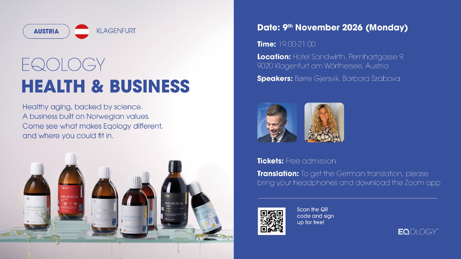 Austria Tour-KLAGENFURT– BUSINESS & HEALTH